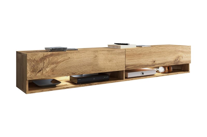 TV-bänk Bulvine 180x32x30 cm - Trä/natur - Möbler - Bord & matgrupp - Avlastningsbord & sidobord - Sängbord & nattduksbord