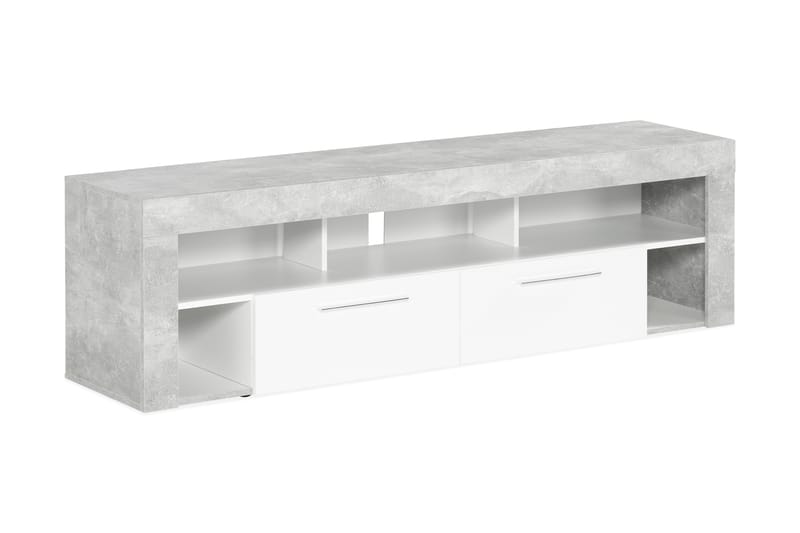 TV-bänk Eriza 180 cm - Vit|Betong - Möbler - Bord & matgrupp - Soffbord