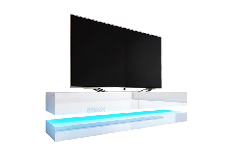 TV-bänk Jedelle LED-belysning - Vit - Möbler - TV- & Mediamöbler - TV-bänk & mediabänk