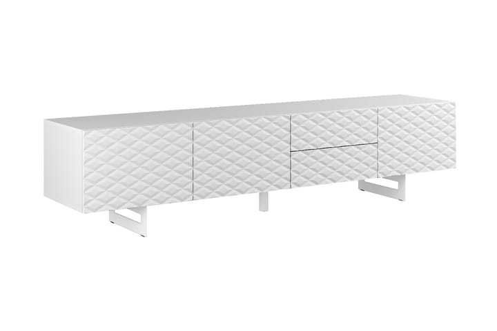 Tv-Bänk Korfu 220 cm - Betonggrå/Vit - Förvaring - Förvaringsmöbler - Sideboard & skänk