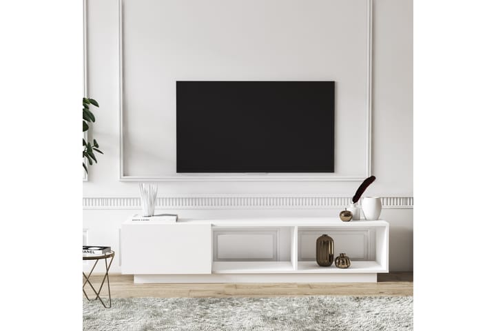 Tv-bänk Lepanto 180 cm - Vit - Möbler - TV- & Mediamöbler - TV-bänk & mediabänk