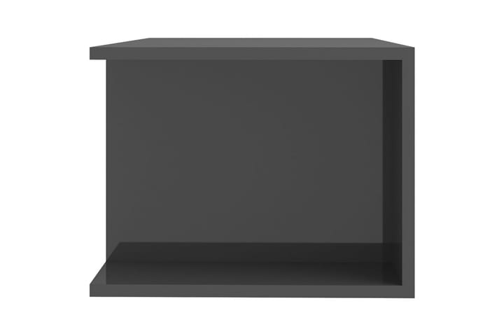 TV-bänk med LED-belysning grå högglans 90x39x30 cm - Grå - Möbler - TV- & Mediamöbler - TV-bänk & mediabänk