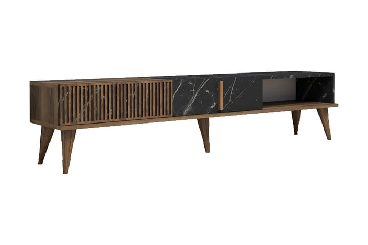 Tv-bänk Milanda 180 cm - Mörkbrun/Svart - Möbler - Bord & matgrupp - Soffbord