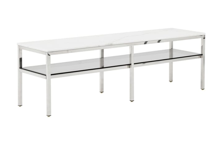TV-bänk Riseine 160 cm - Vit|Stål - Möbler - Bord & matgrupp - Soffbord