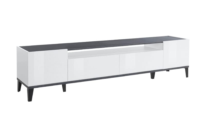 Tv-bänk Sundern 160 cm - Antracit/Vit Högglans - Förvaring - Förvaringsmöbler - Sideboard & skänk