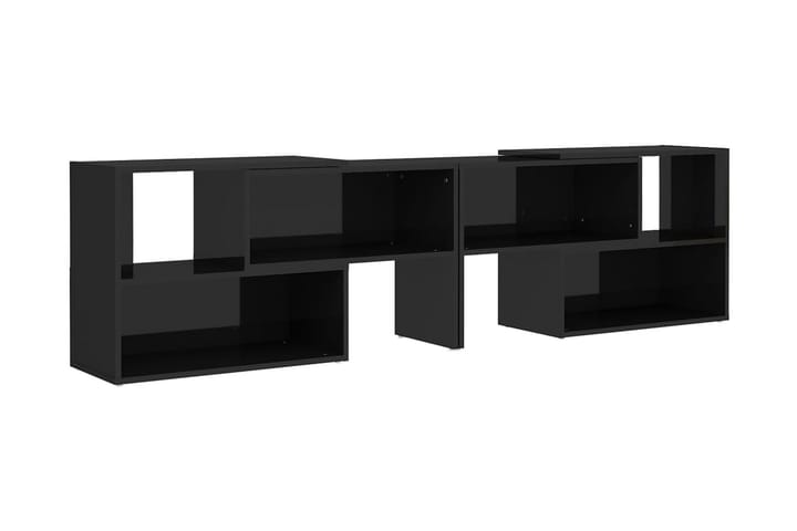 TV-bänk svart högglans 149x30x52 cm spånskiva - Svart - Möbler - TV- & Mediamöbler - TV-skåp