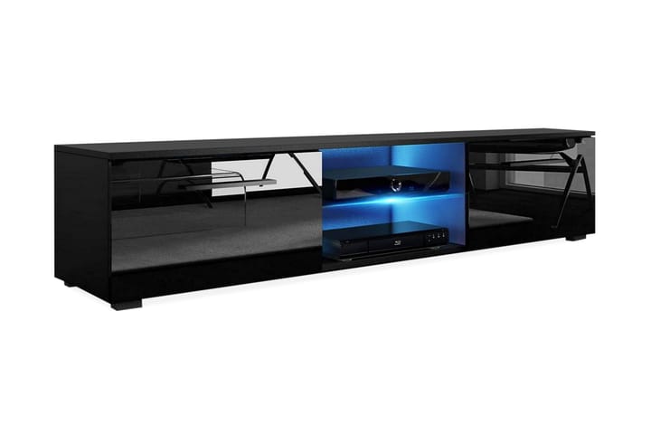 TV-bänk Terisa 140 cm LED-belysning - Svart - Möbler - Bord & matgrupp - Soffbord