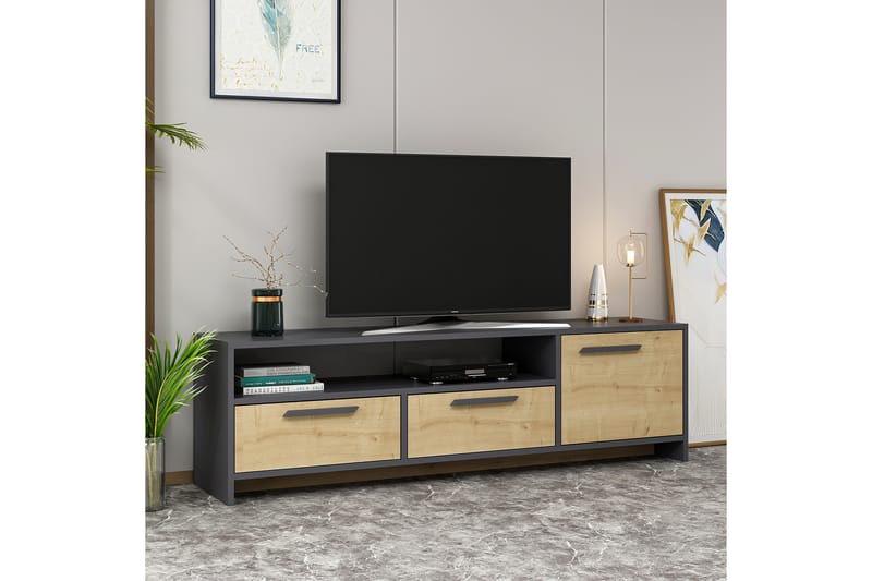 Tv-bänk Tysonea 160 cm - Trä/natur - Möbler - TV- & Mediamöbler - TV bänk & mediabänk