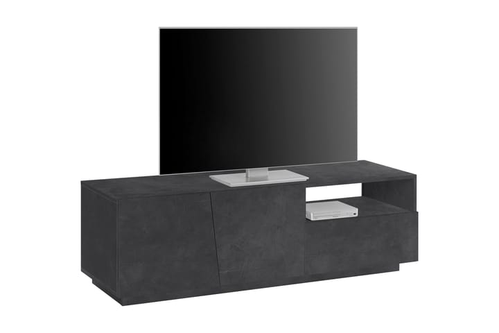 Tv-bänk Vegara 150 cm 2 Dörrar + Låda - Antracit - Möbler - TV- & Mediamöbler - TV-bänk & mediabänk