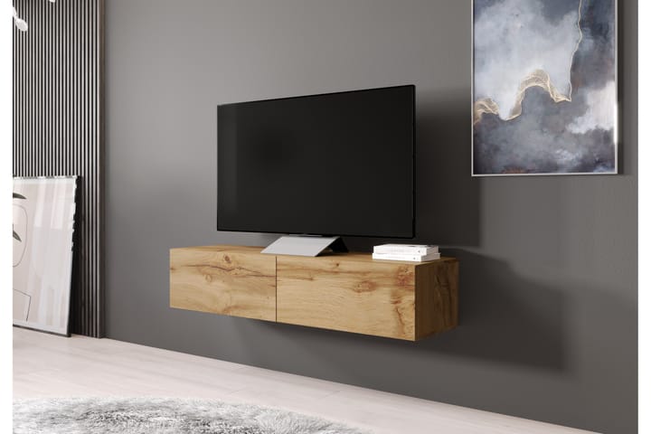 Tv-bänk Vigan 140x40x30 cm - Ekfärg - Förvaring - Förvaringsmöbler - Möbelset för vardagsrum