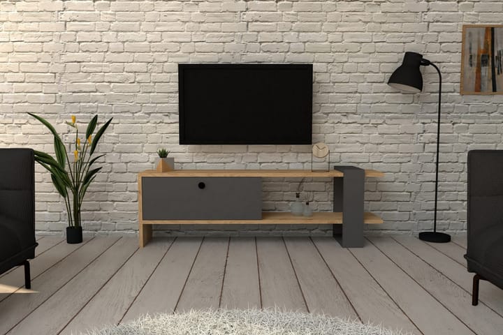Tv-bänk Violaceae 120x36,8 cm - Antracit - Möbler - TV- & Mediamöbler - TV bänk & mediabänk