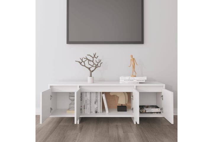 Tv-bänk vit 120x30x40,5 cm spånskiva - Vit - Möbler - TV- & Mediamöbler - TV bänk & mediabänk