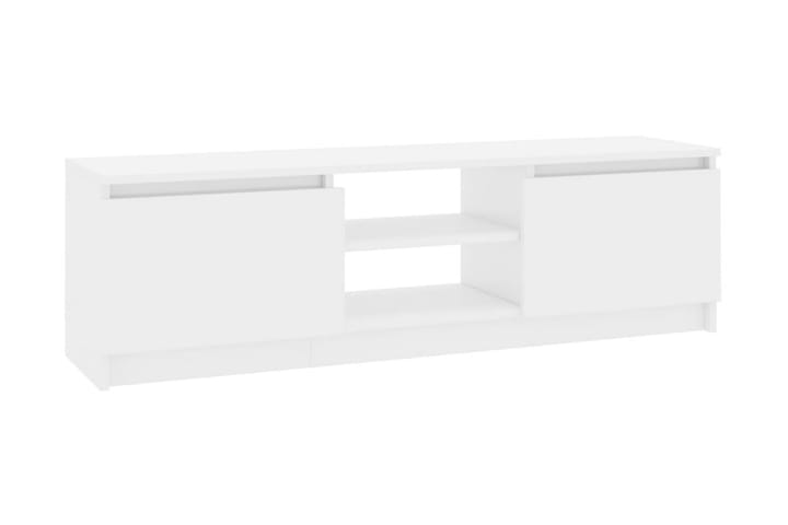 TV-bänk vit högglans 120x30x35,5 cm spånskiva - Vit - Möbler - TV- & Mediamöbler - TV-bänk & mediabänk