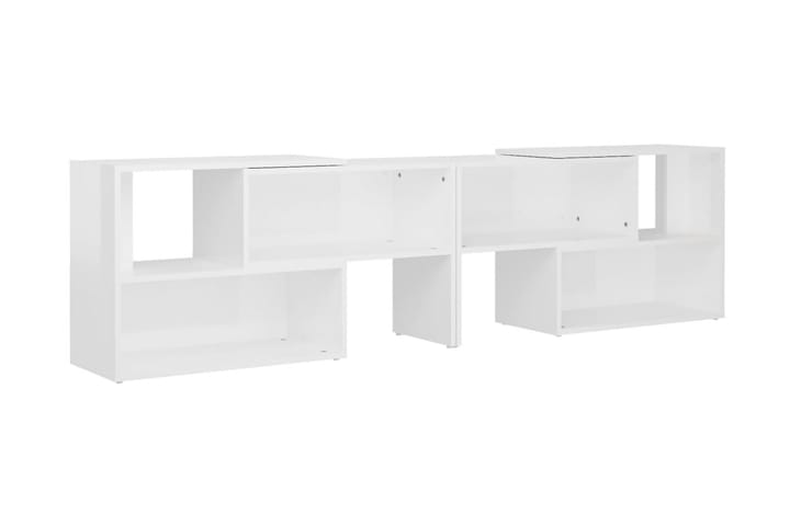 TV-bänk vit högglans 149x30x52 cm spånskiva - Vit - Möbler - TV- & Mediamöbler - TV-bänk & mediabänk