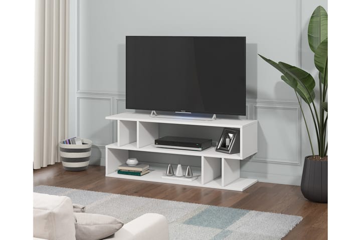 TV-bänk Wifst 120 cm - Vit - Möbler - TV- & Mediamöbler - TV bänk & mediabänk