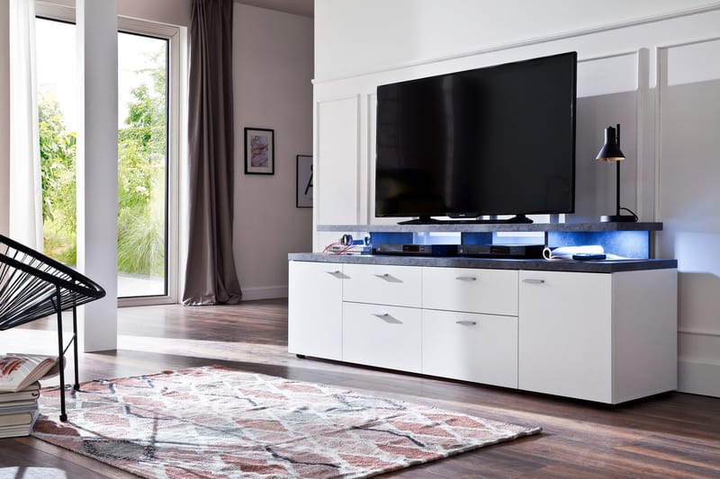 TV-Möbelset Chrisma - Vit - Förvaring - Förvaringsmöbler - Möbelset för vardagsrum