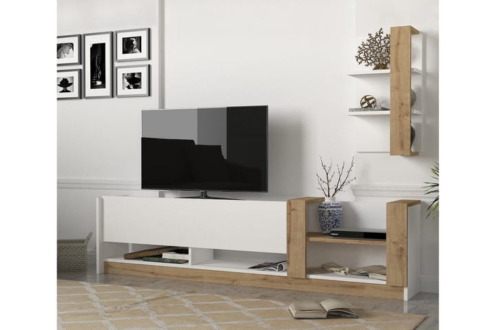 Tv-bänk Masako - Vit|Trä - Möbler - TV- & Mediamöbler - TV-möbelset
