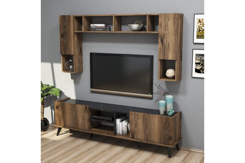 TV-möbelset 34x180 cm 4 Skåp
