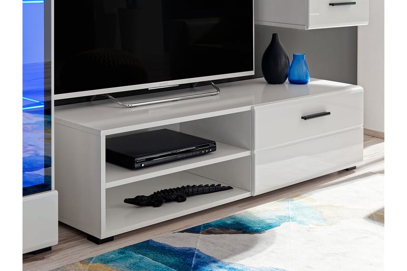 TV-möbelset Bolturina LED-belsyning - Vit - Möbler - TV- & Mediamöbler - TV-möbelset