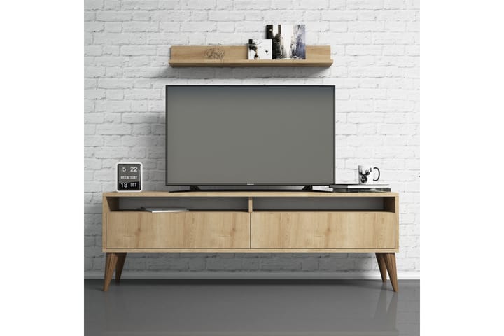 TV-Möbelset Nyarai 150 cm - Ek - Möbler - TV- & Mediamöbler - TV-möbelset