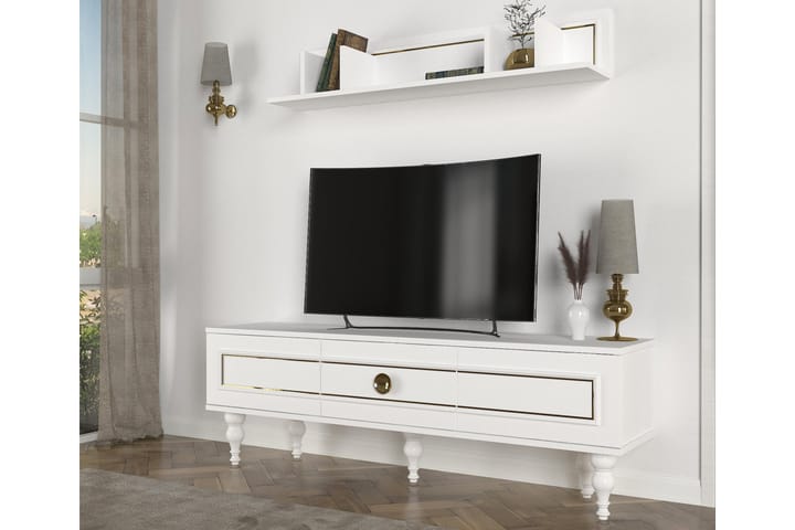 Tv-möbelset Scarletta 150 cm - Vit - Möbler - TV- & Mediamöbler - TV-möbelset
