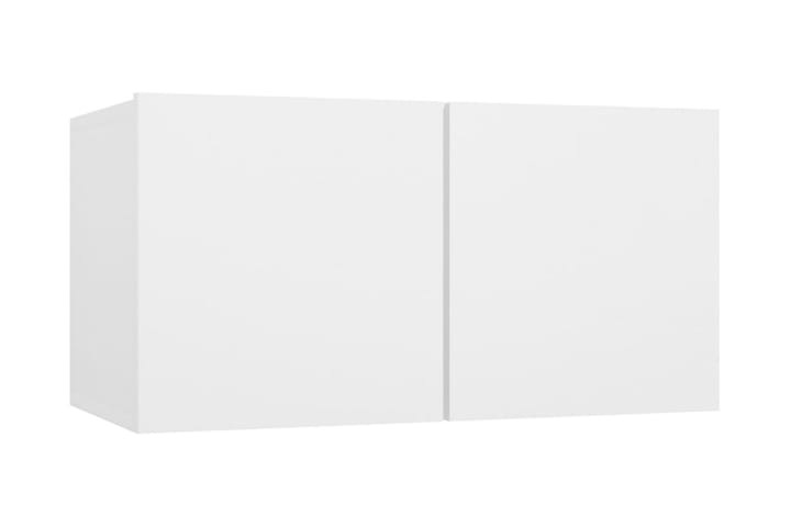 Hängande TV-skåp 2 st vit 60x30x30 cm - Vit - Möbler - TV- & Mediamöbler - TV-skåp
