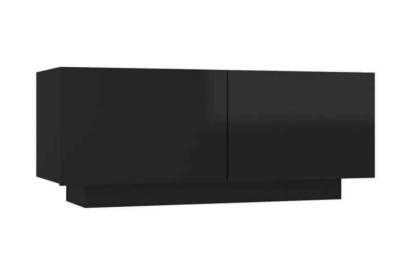 TV-skåp svart högglans 100x35x40 cm spånskiva - Svart - Möbler - TV- & Mediamöbler - TV-skåp