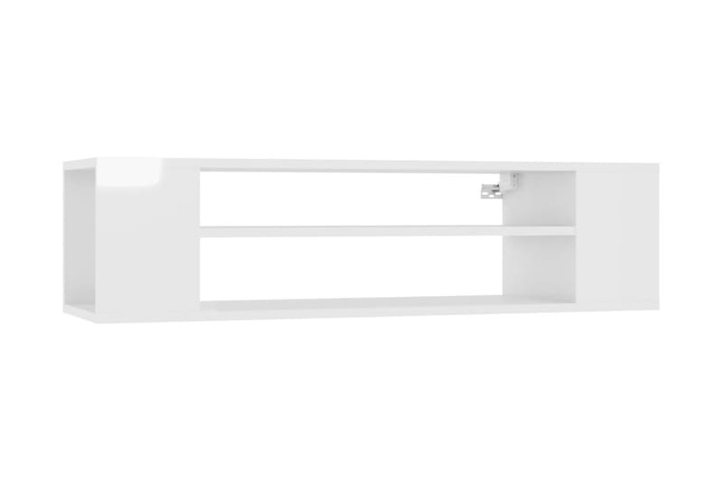 TV-väggskåp vit högglans 100x30x26,5 cm spånskiva - Vit - Möbler - TV- & Mediamöbler - TV-skåp