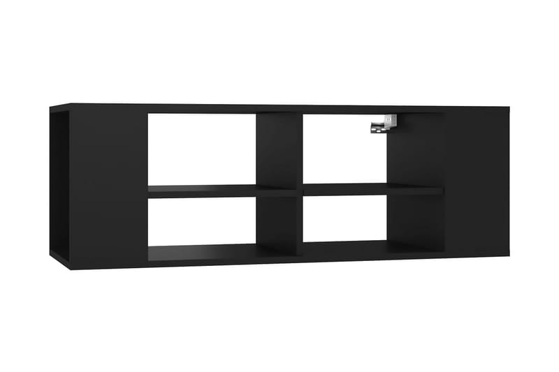 Väggmonterat tv-skåp svart 102x35x35 cm spånskiva - Svart - Möbler - TV- & Mediamöbler - TV-skåp