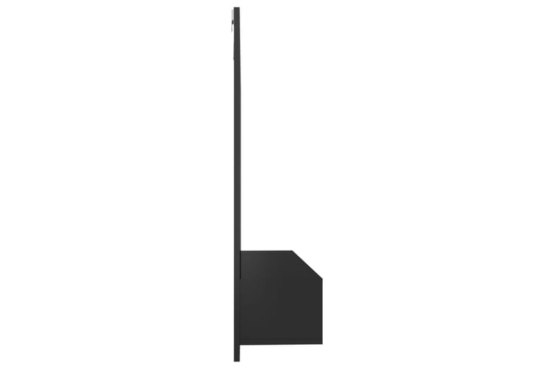 Väggmonterat tv-skåp svart högglans 102x23,5x90 cm spånskiva - Svart - Möbler - TV- & Mediamöbler - TV-skåp