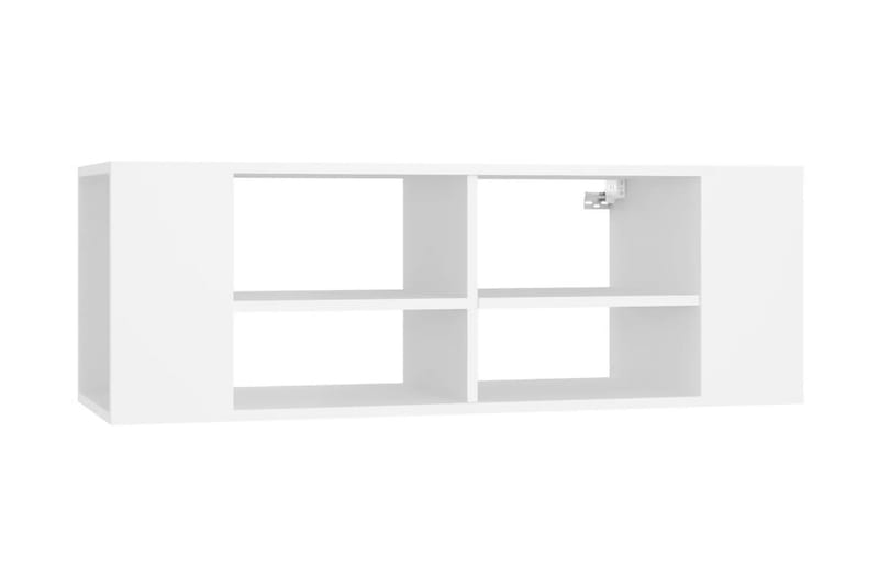 Väggmonterat tv-skåp vit 102x35x35 cm spånskiva - Vit - Möbler - Bord & matgrupp - Kontorsbord - Skrivbord