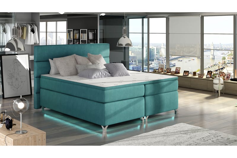 Ramsäng Lolloz 140x200 cm - Blå - Möbler - Sängar - Komplett sängpaket