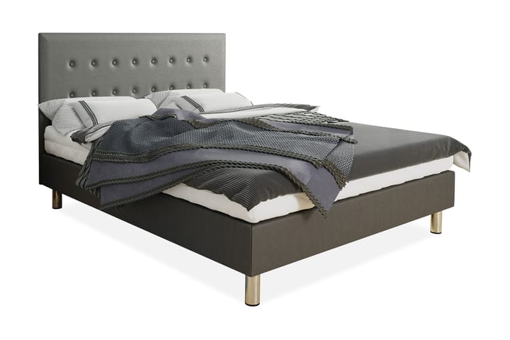 Kontinentalsäng Lux 80x200 cm - Grå - Möbler - Sängar - Komplett sängpaket