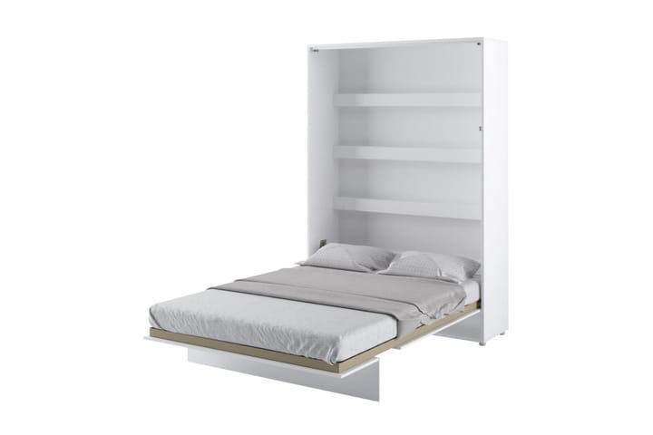 Sängskåp 140x200 cm Vertikal Vit Högglans - Bed Concept - Möbler - Säng - Gästsäng & extrasäng - Sängskåp