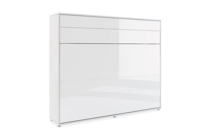 Sängskåp 160x200 cm Vit Högglans - Bed Concept - Möbler - Säng - Gästsäng & extrasäng - Sängskåp