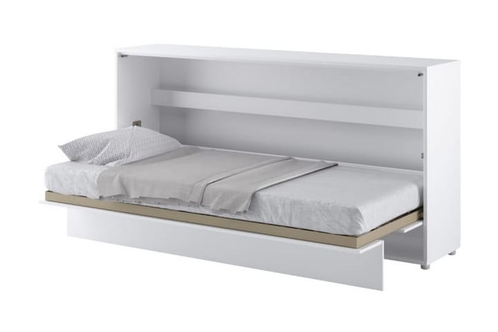 Sängskåp 90x200 cm Horisontellt Vit - Bed Concept - Möbler - Säng - Gästsäng & extrasäng - Sängskåp