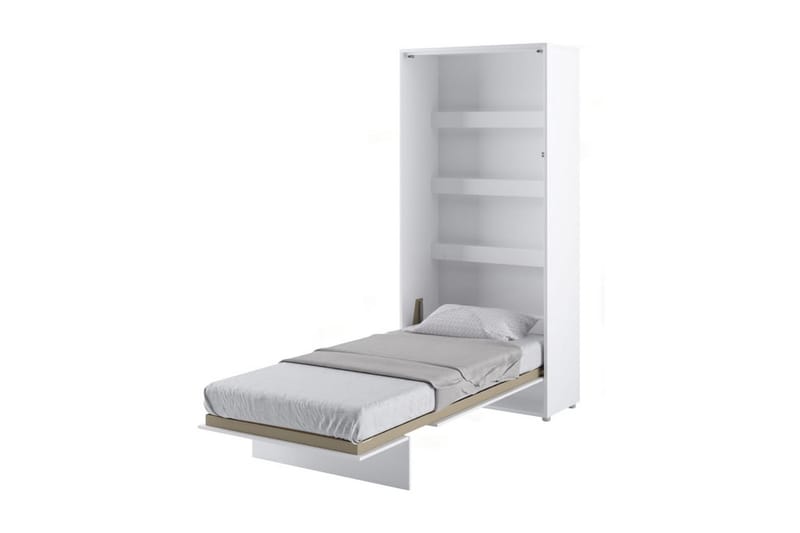 Sängskåp 90x200 cm Vertikal Vit - Bed Concept - Möbler - Säng - Gästsäng & extrasäng - Sängskåp