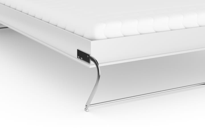 Sängskåp Solid Vertikalt 90x200 Vit - inkl Madrass Lyx - Möbler - Säng - Gästsäng & extrasäng - Sängskåp