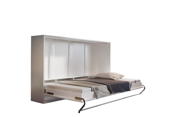Sängskåp Storli 215x157x137 cm - Vit - Möbler - Säng - Gästsäng & extrasäng - Sängskåp