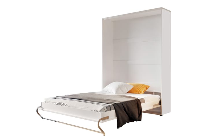 Sängskåp Storli 237x104x217 cm - Vit - Möbler - Säng - Gästsäng & extrasäng - Sängskåp
