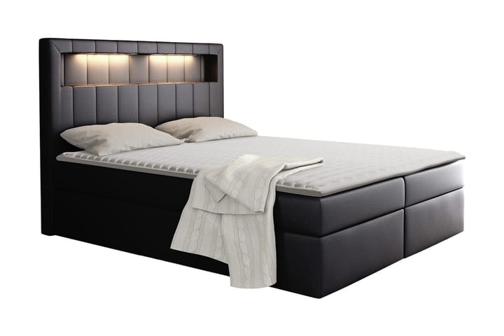 Kontinentalsäng Carrubbo 120x200 cm - Svart - Möbler - Säng - Komplett sängpaket