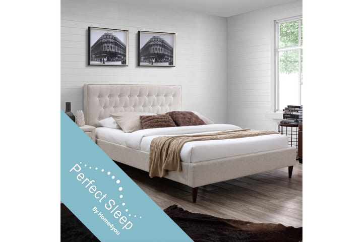 Säng EMILIA med madrass HARMONY DELUX 90x200cm - Möbler - Sängar - Komplett sängpaket