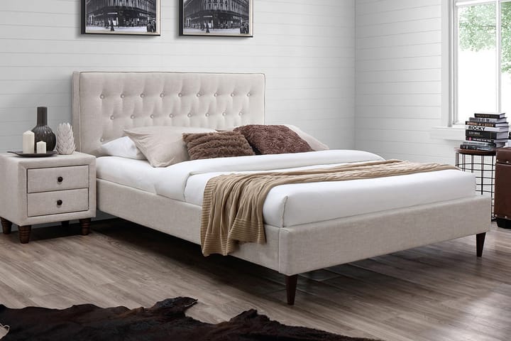 Säng EMILIA med madrass HARMONY DELUX 90x200cm - Möbler - Sängar - Komplett sängpaket