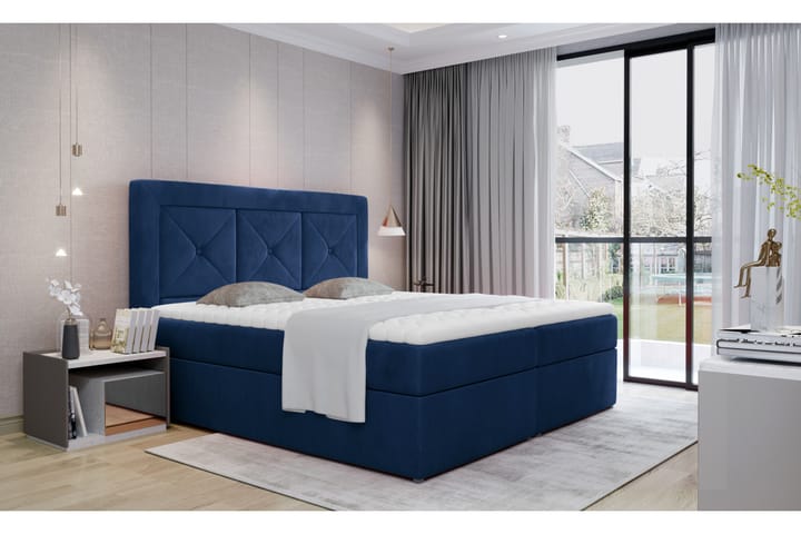 Sängpaket Cataloba 140x200 cm - Blå - Möbler - Säng - Komplett sängpaket