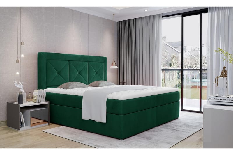 Sängpaket Cataloba 160x200 cm - Grön - Möbler - Säng - Komplett sängpaket