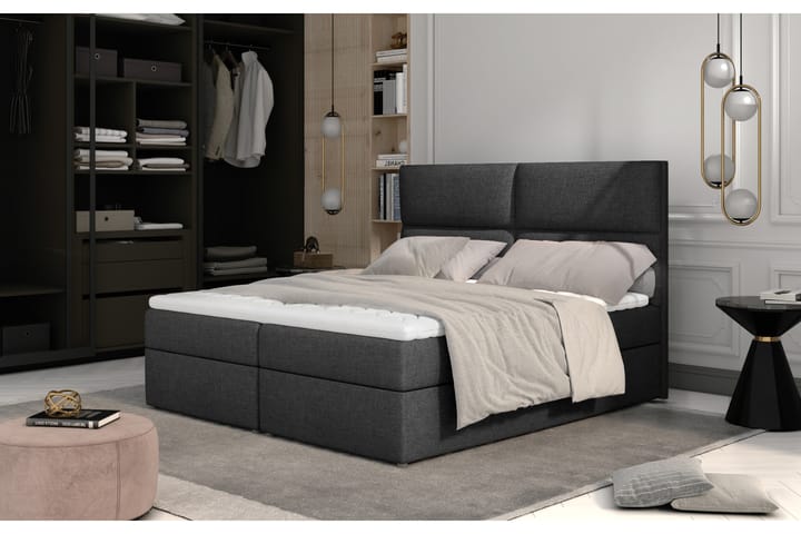 Sängpaket Epenede 140x200 cm - Grå - Möbler - Säng - Komplett sängpaket