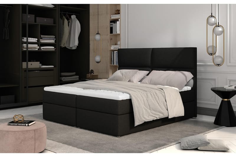 Sängpaket Epenede 180x200 cm - Svart - Möbler - Säng - Komplett sängpaket