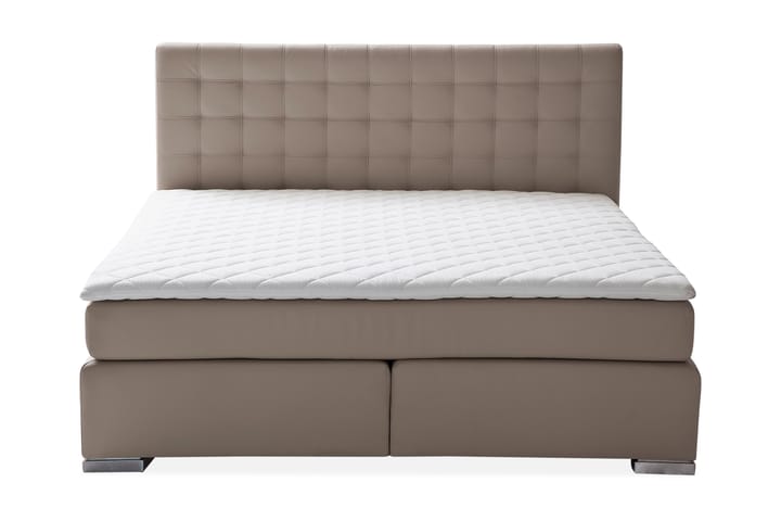 Sängpaket Griante Kontinentalsäng 160x200 cm H2/H3 - Brun/Krom - Möbler - Sängar - Komplett sängpaket