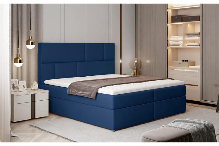 Sängpaket Maiano 160x200 cm - Blå - Möbler - Säng - Komplett sängpaket