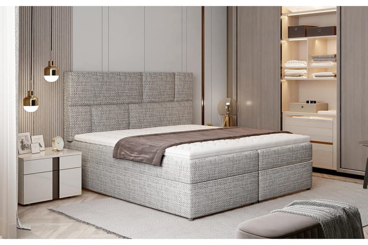 Sängpaket Maiano 160x200 cm - Grå - Möbler - Säng - Komplett sängpaket